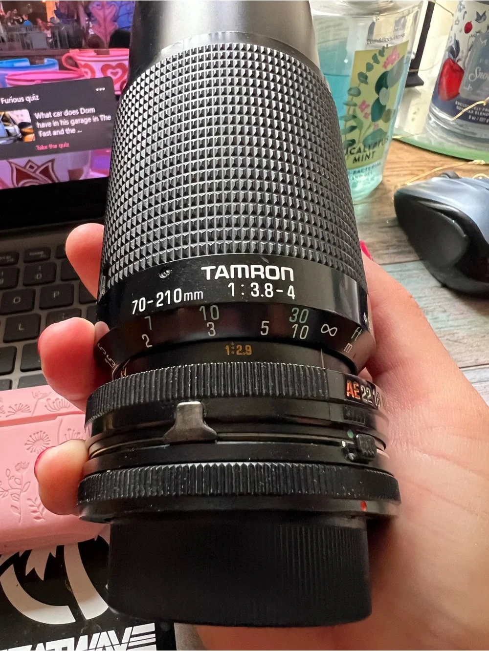 Tamron 2 70-210mm f/3.8-4 Black Telephoto Zoom Lens